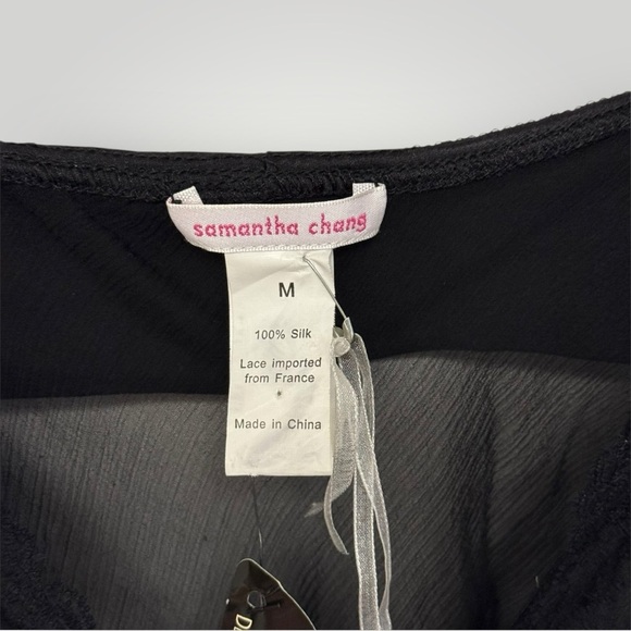 NWT SAMANTHA CHANG 100% Silk Camisole Top Sz M - Picture 3 of 6